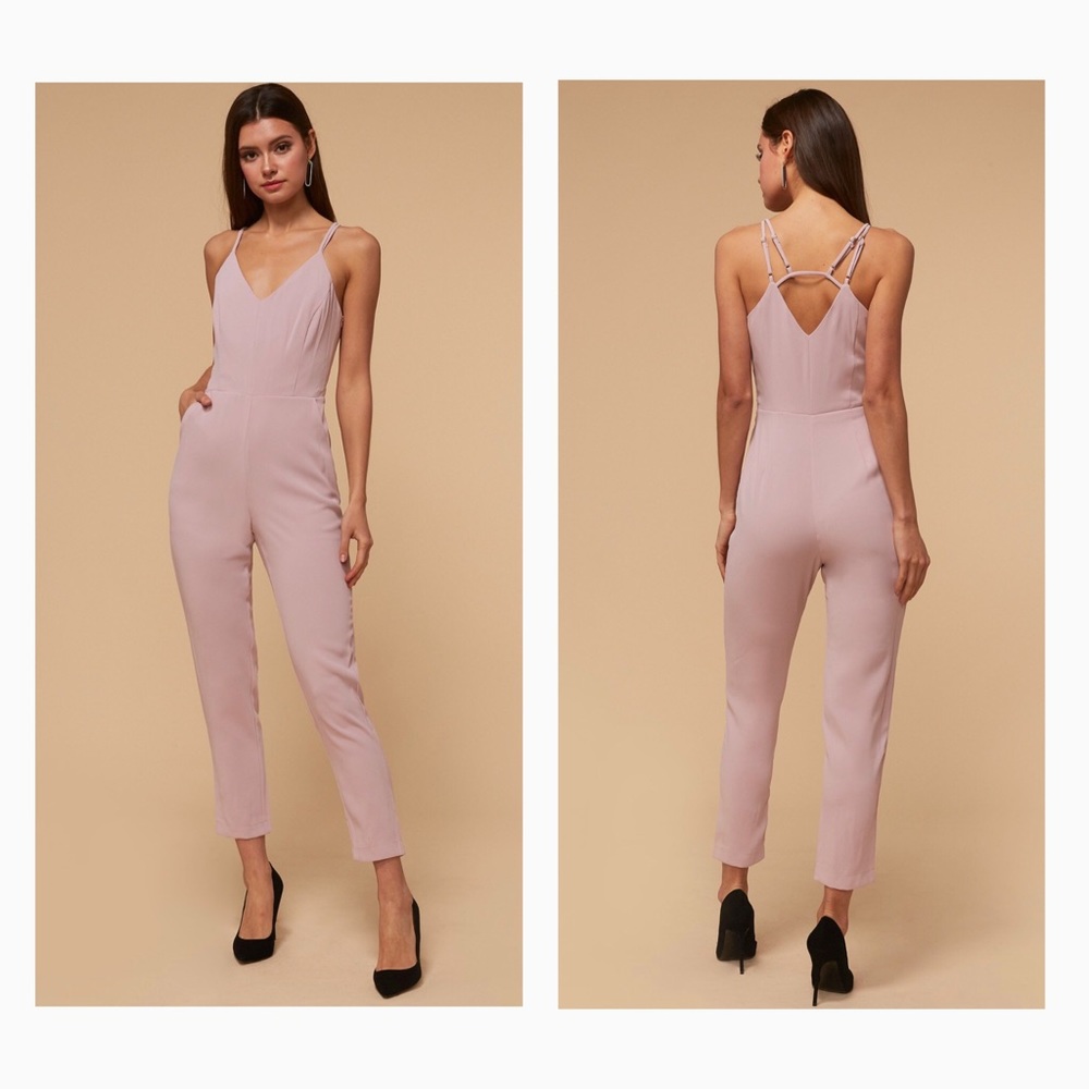 Adelyn Rae Giorgie Jumpsuit - Blush - Size L